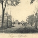 Heerenveen stationsplein met tramrails ca 1900
