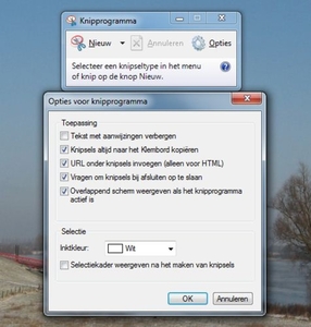 Knipprogramma In Vista Premium en Windows 7