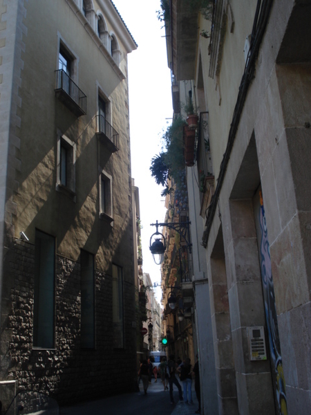 Gezellige stegen in Barcelona