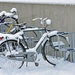 fiets in de sneeuw hoge school tilburg