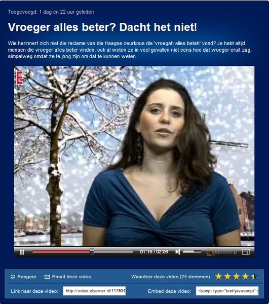 Elsevier video's leuk en informatief!