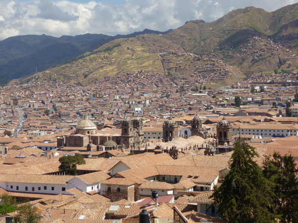 cuzco gezien vanuit hotelletje
