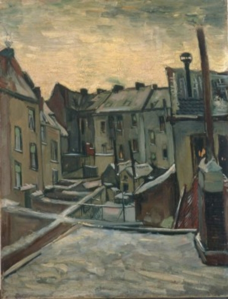 Schilderij van Van Gogh in de Beldekensstraat Antwerpen