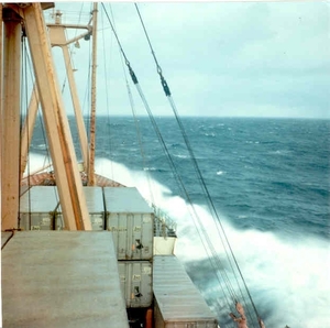 CMB schip m/v Rubens aug. 1967  Noord Atlant. Oceaan