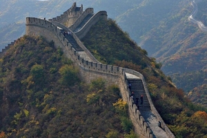 de muur,China