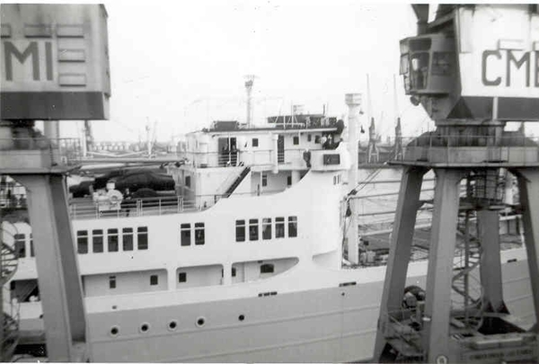 Vertrek Leopoldville kaai 214 Zeestation Aug 1966 N°2
