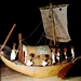 B  Egyptisch museum   modelboot met zeil