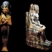 B  Egyptisch museum   Oesjepti - mummie-dienstmeid en  Chefren bo