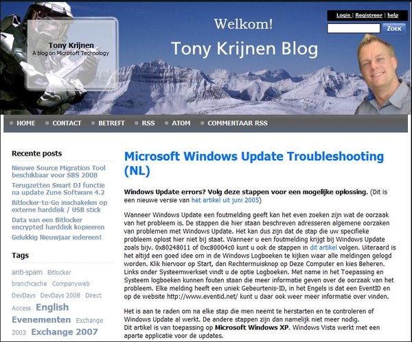 Microsoft Windows Update Troubleshooting (NL)