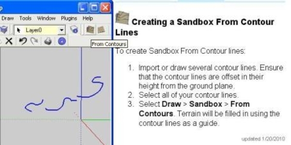Sandbox from Contour Lines2