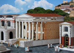 e18120 tempel van Antoninus en Faustina vroeger