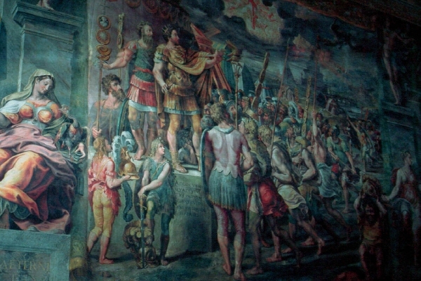V91 Raphael fresco - vat museum