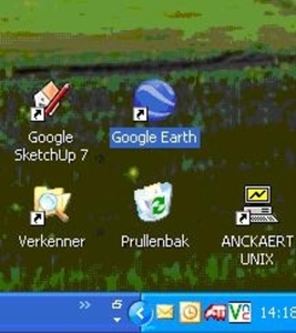 Google Earth icon on desktop