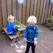 in de tuin