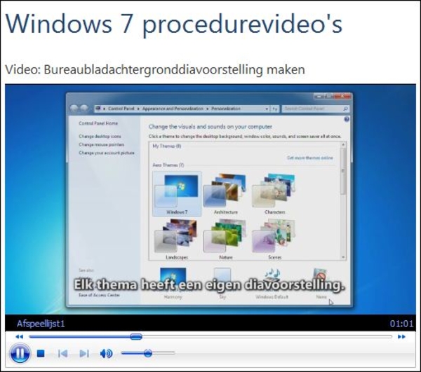 Windows 7 Foto Slideshow maken en Video's