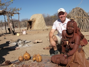 Bezoek bij de Himba's aan Epupa Falls