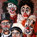 Vijf clowns