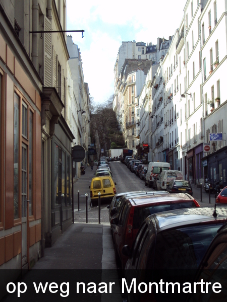 op weg naar Montmartre