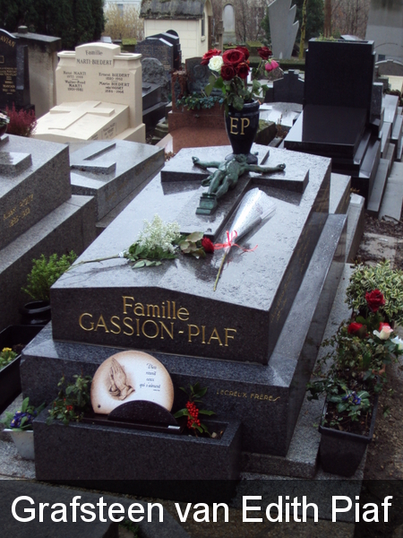 Grafsteen van Edith Piaf
