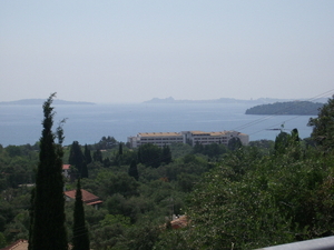 griekenland corfu hotel van boven gezien