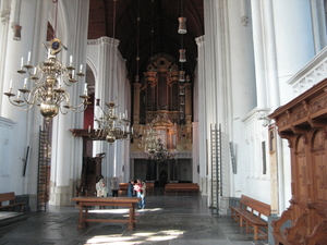 Nijmegen met de St Stevenskerk en Hezelstraat
