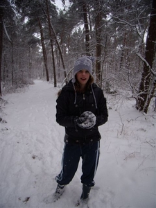Michelle in de sneeuw - winter 2009 - 2010