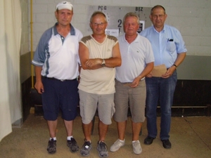 Staf Devolder, Luc Tiebergijn, Leon Collard, Marc Steurbout (1ste