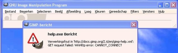 GIMP-HELP-error