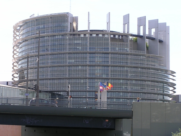 Het Europees parlement in Straatsburg