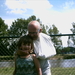 Opa Piet met de gebroken pols - juli 2010