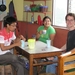 met Viviana en vrijwilliger Shota in de keuken