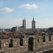 zicht op de torens van Gent