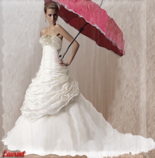 bruid in de regen