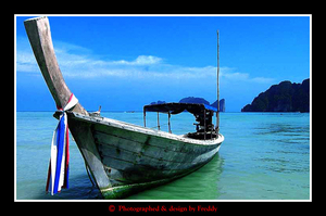 Thailand, The South - Fishers boat, Krabi the Andaman sea.