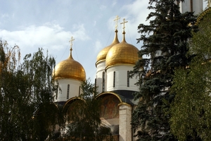 Kremlin-koepels kathedraal Maria ten Hemelopneming