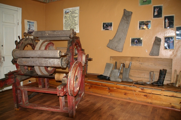 Myshkine - museum over maken vilten laarzen