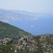 Baai van Eudilos en Armenistis vanuit Monokambi