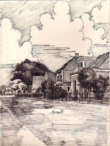 Pentekening oude Rijksstraatweg