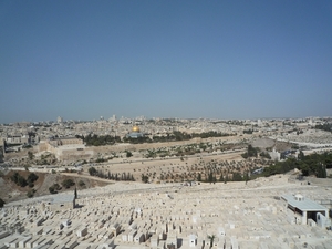 1a Jeruzalem _ oude en nieuwe stad, zicht vanaf de Olijfberg _P10