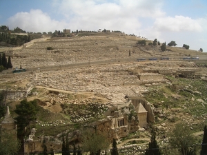 1a Jeruzalem _Joodse begraafplaats tegen de Olijfberg
