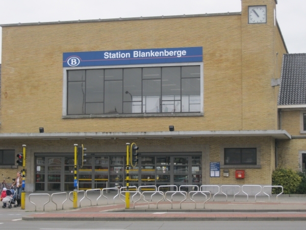 aangekomen in het station van Blankenberge