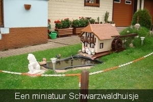 Een miniatuur Schwarzwaldhuisje