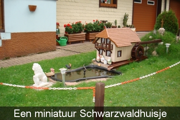 Een miniatuur Schwarzwaldhuisje