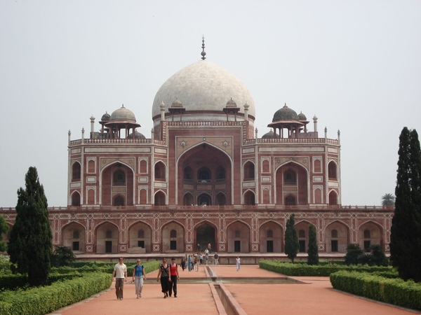 1d New Delhi _Humayun's tomb  _Een voorloper van de Taj Mahal