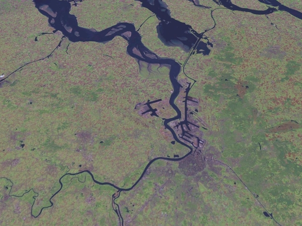 Antwerpen   luchtzicht, sateliet