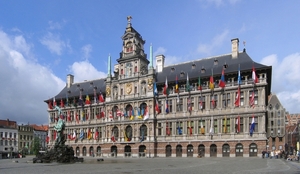 Antwerpen  Stadhuis,  met Brabo