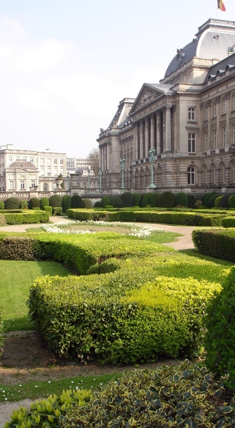 Brussel _Koninklijk paleis, voortuin