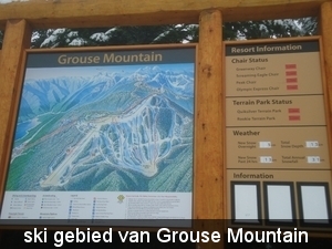 ski gebied van Grouse Mountain