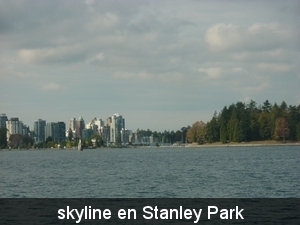 skyline en Stanley Park