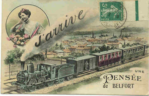 BELFORT   UNE PENSEE DE BELFORT(1911)